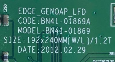 MAIN PARA TV SAMSUNG / NUMERO DE PARTE BN94-05657S / BN41-01869A / BN97-06630L / BN9405657S / DISPLAY LSJ550HJ05-E03 / MODELO H55MEBPLGA/ZA SS01	 - Imagen 2